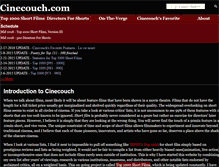 Tablet Screenshot of cinecouch.com